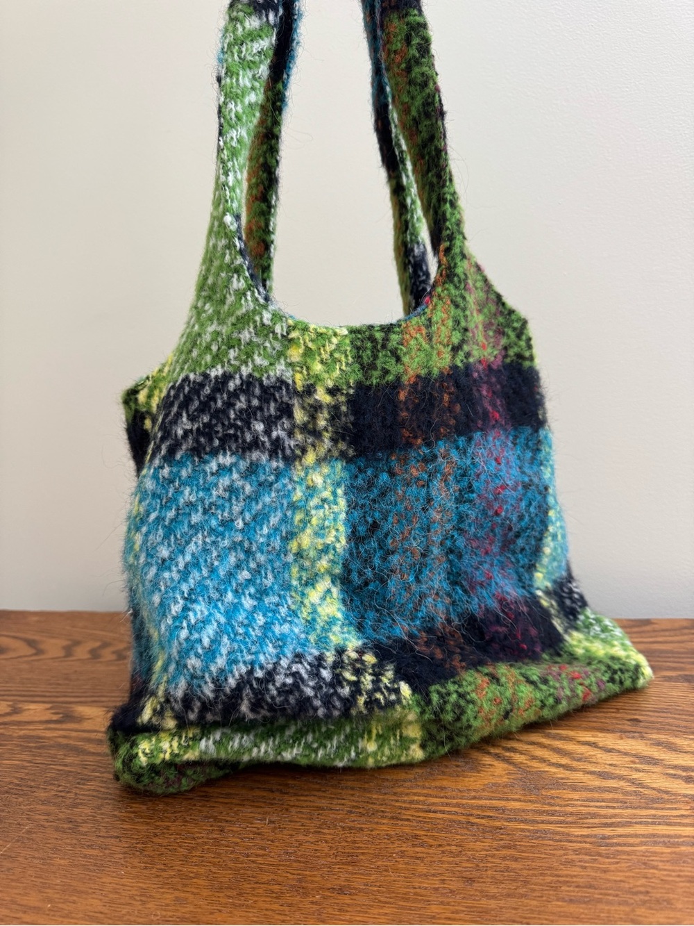 ANNA SUI MULTI PLAID Tote Bag